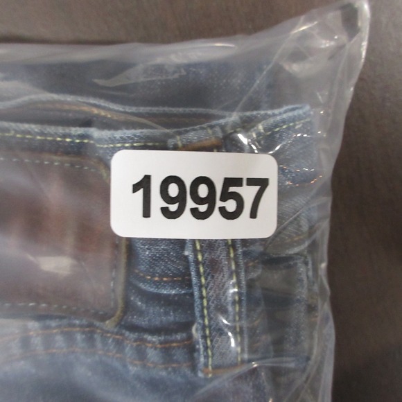 Banana Republic Jeans Mens 38x32 Blue Regular Straight Faded Whisker Denim Pants - Picture 10 of 10